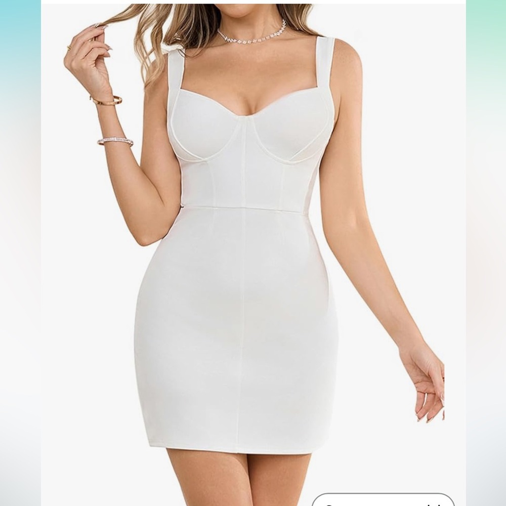 White Bodycon Mini Dress
